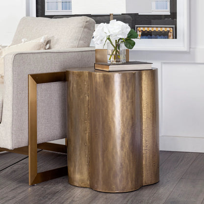 Quatrefoil Accent Table by Mercana in natural. Made from unique in a eclectic & global style.