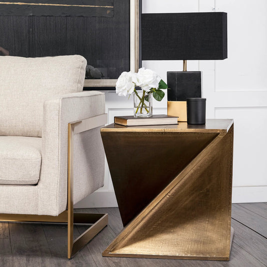 Zelda Accent Table by Mercana in natural. Made from unique in a modern style.
