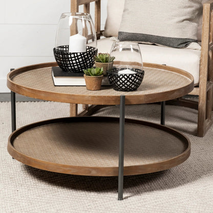 Kade Coffee Table by Mercana in natural. Made from unique in a modern style.