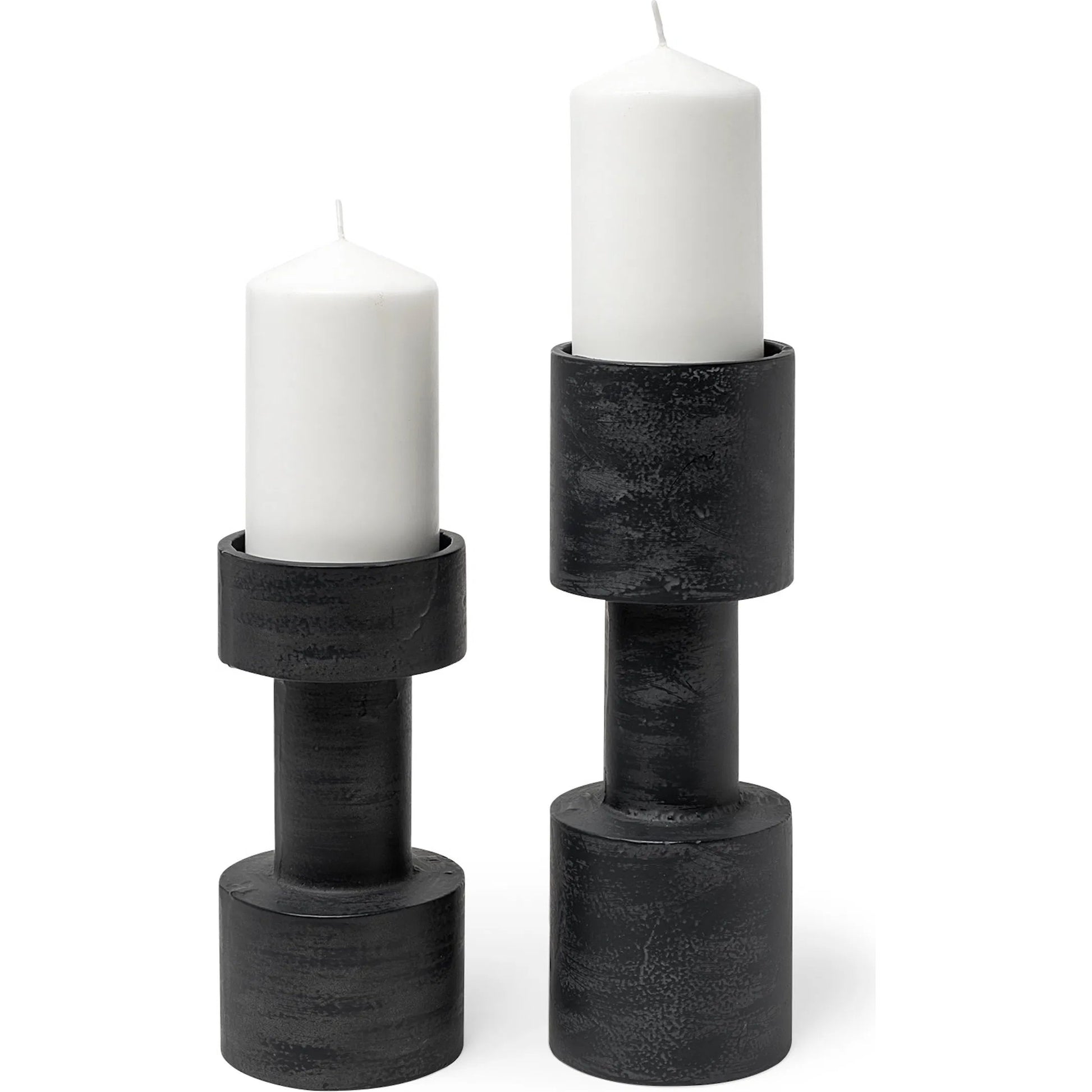 Bolton I Table Candle Holders by Mercana in black. Made from unique in a modern style.