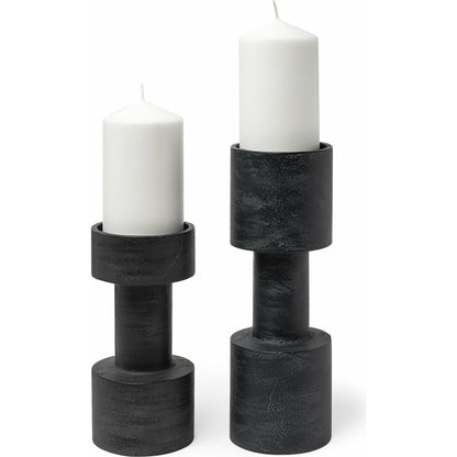 Bolton I Table Candle Holders by Mercana in black. Made from unique in a modern style.