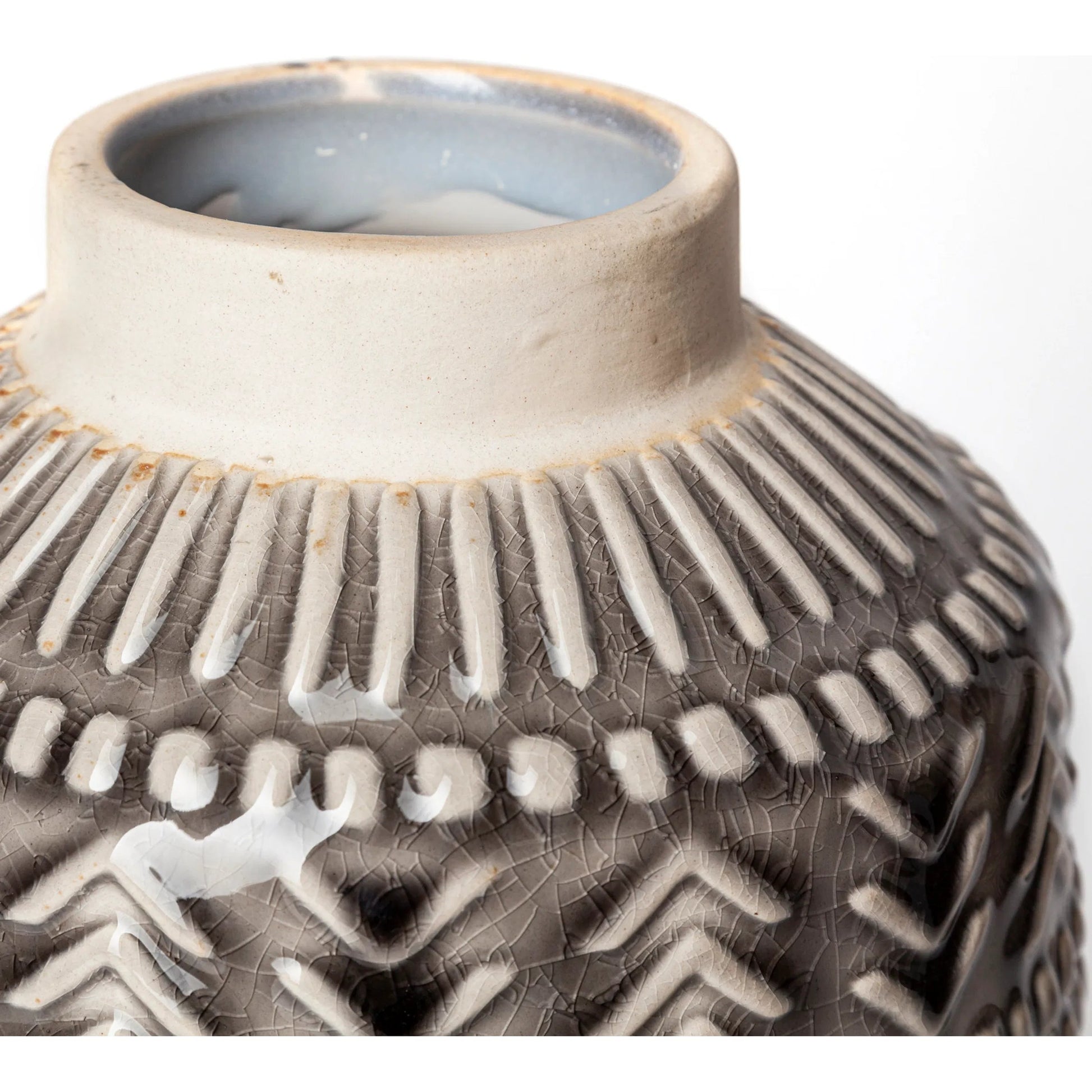 Riker I Dark Vase by Mercana in natural. Made from unique in a eclectic & global style.