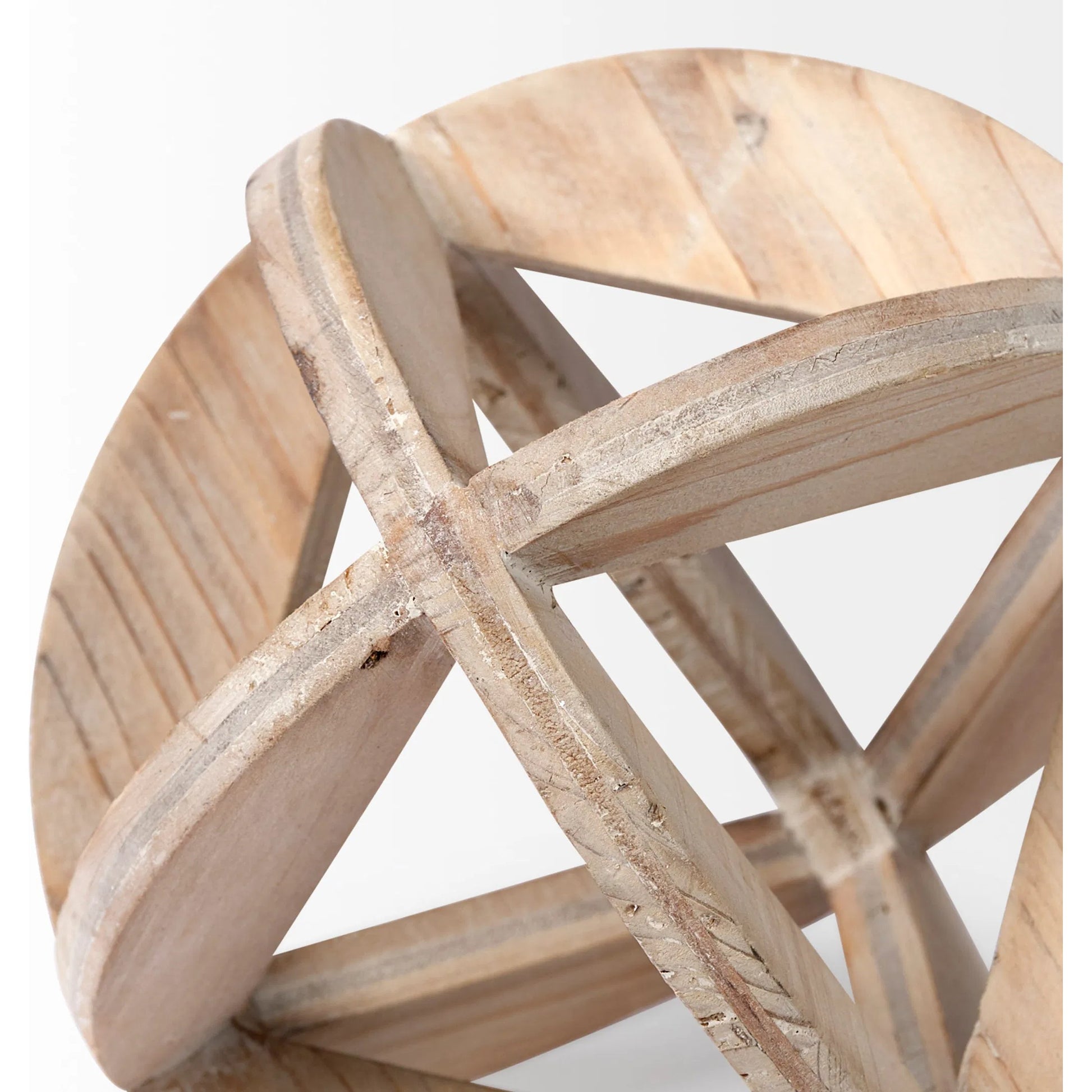Bellatrix I Decorative Wooden Sphere by Mercana in natural. Made from unique in a coastal style.