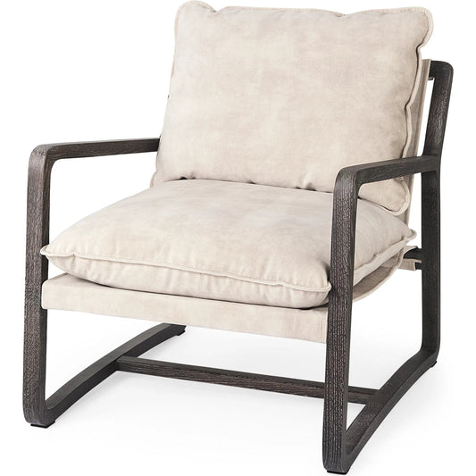 Brayden Upholstered Accent Chair by Mercana. Made from fabric, wood in a unique style.