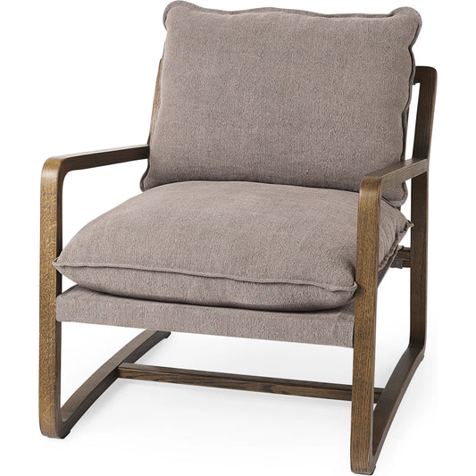 Brayden Upholstered Accent Chair by Mercana. Made from fabric, wood in a unique style.