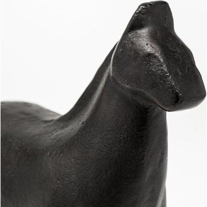 Sphynx II Cast Aluminum Horse Shaped Object by Mercana in black. Made from unique in a eclectic & global style.