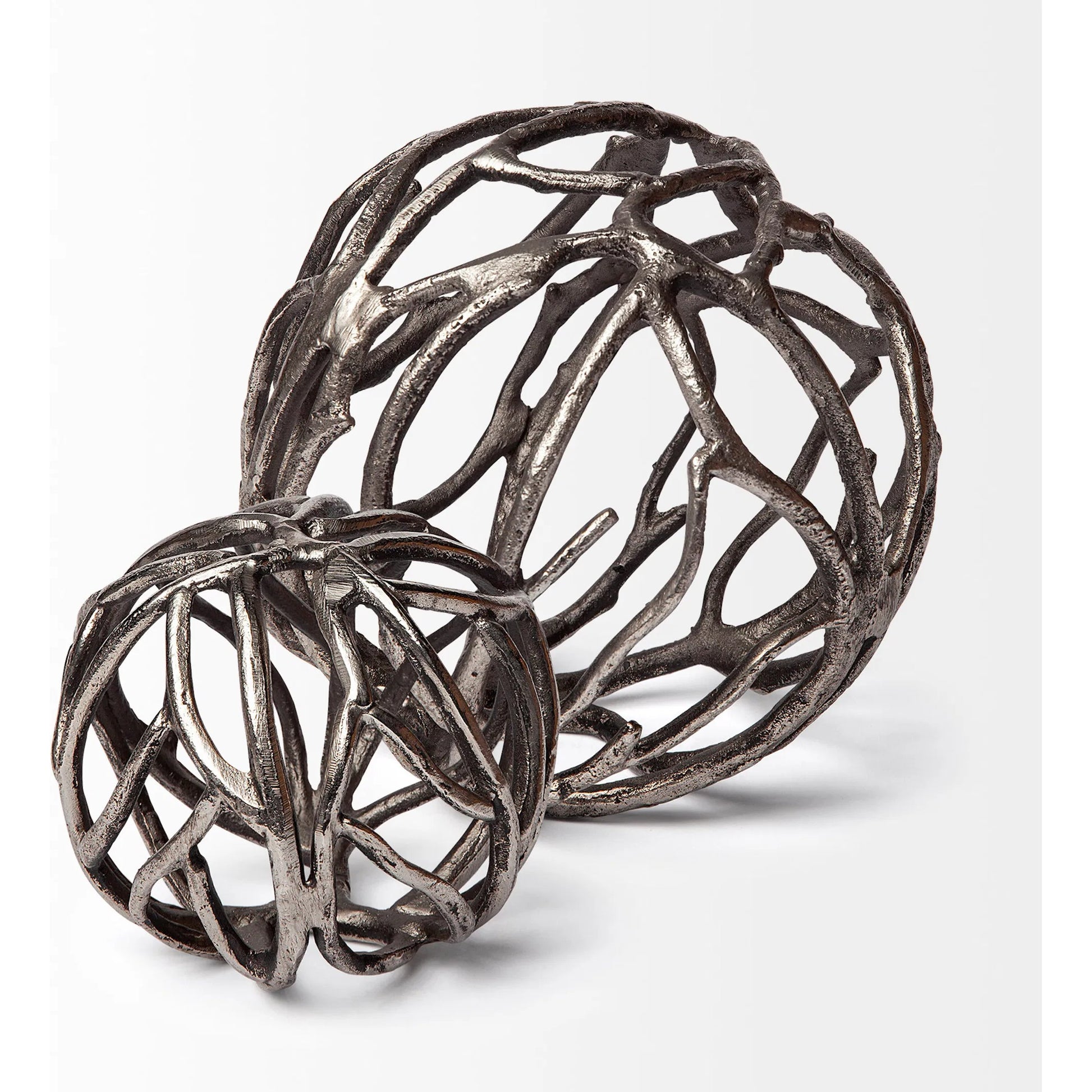 Sphaira I Cast Aluminum Decorative Tree Branch Orb by Mercana. Made from unique in a eclectic & global style.