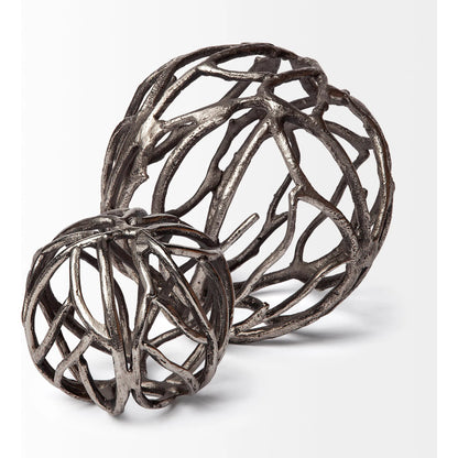 Sphaira I Cast Aluminum Decorative Tree Branch Orb by Mercana. Made from unique in a eclectic & global style.