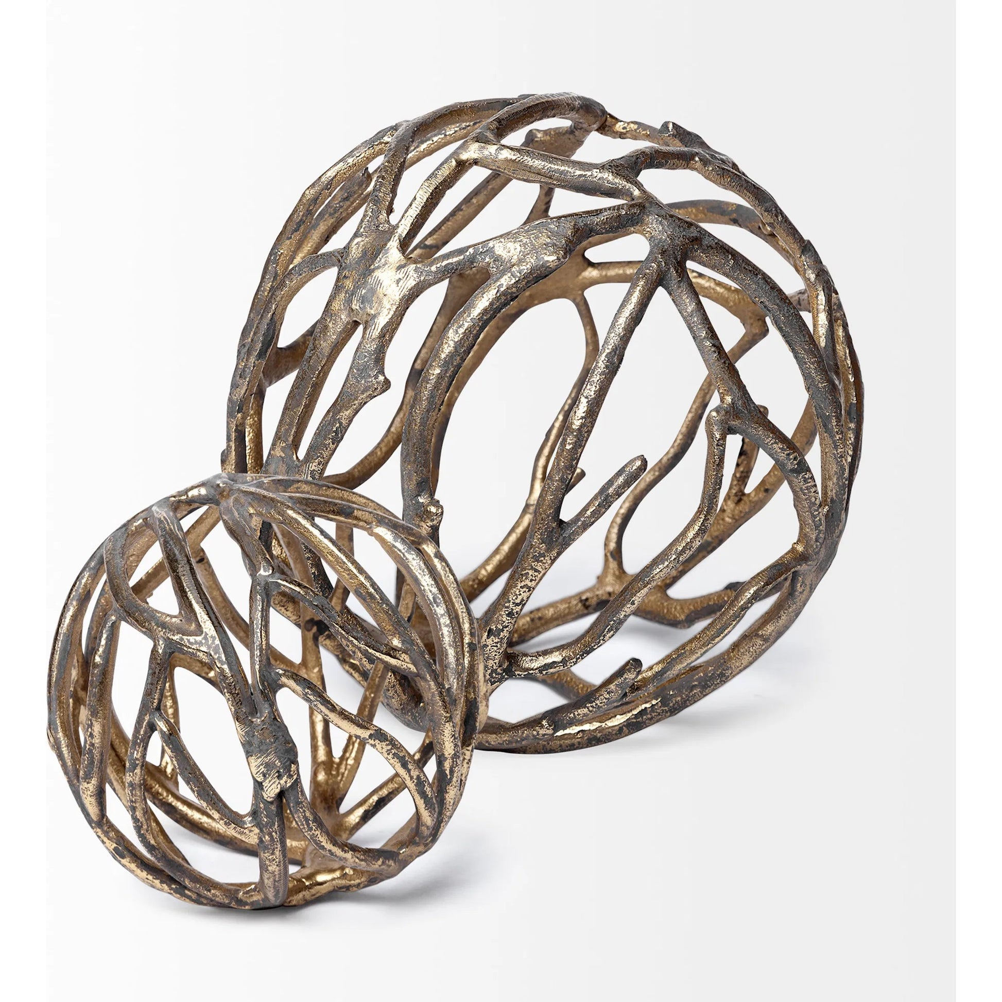 Sphaira I Cast Aluminum Decorative Tree Branch Orb by Mercana. Made from unique in a eclectic & global style.
