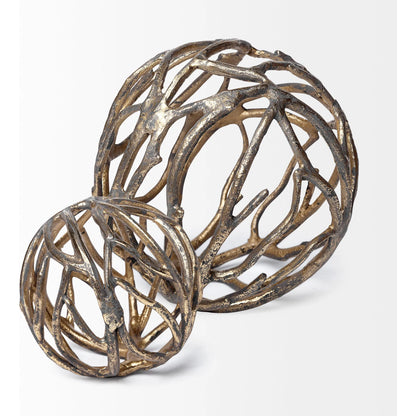 Sphaira I Cast Aluminum Decorative Tree Branch Orb by Mercana. Made from unique in a eclectic & global style.