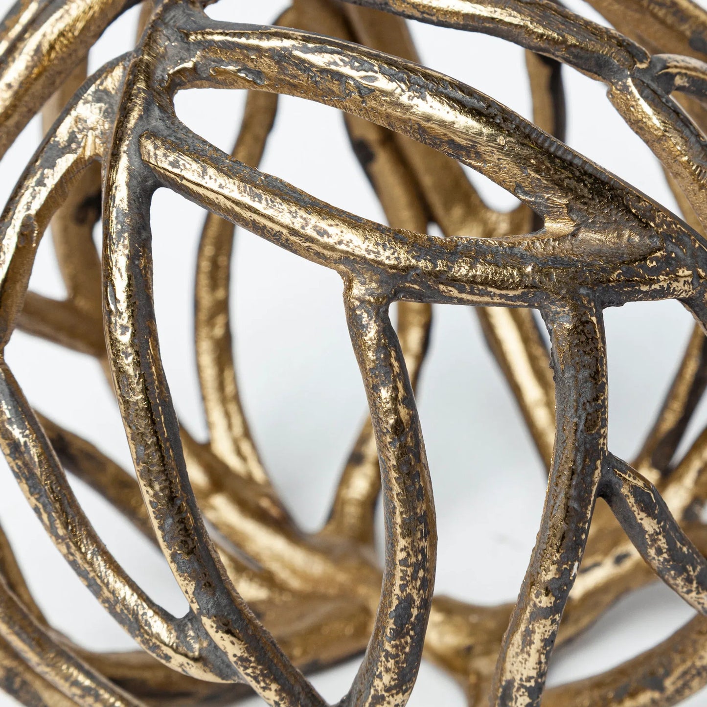 100 SR-815883 | Closeup | Sphaira I Cast Aluminum Decorative Tree Branch Orb by Mercana. Made from unique in a eclectic & global style.