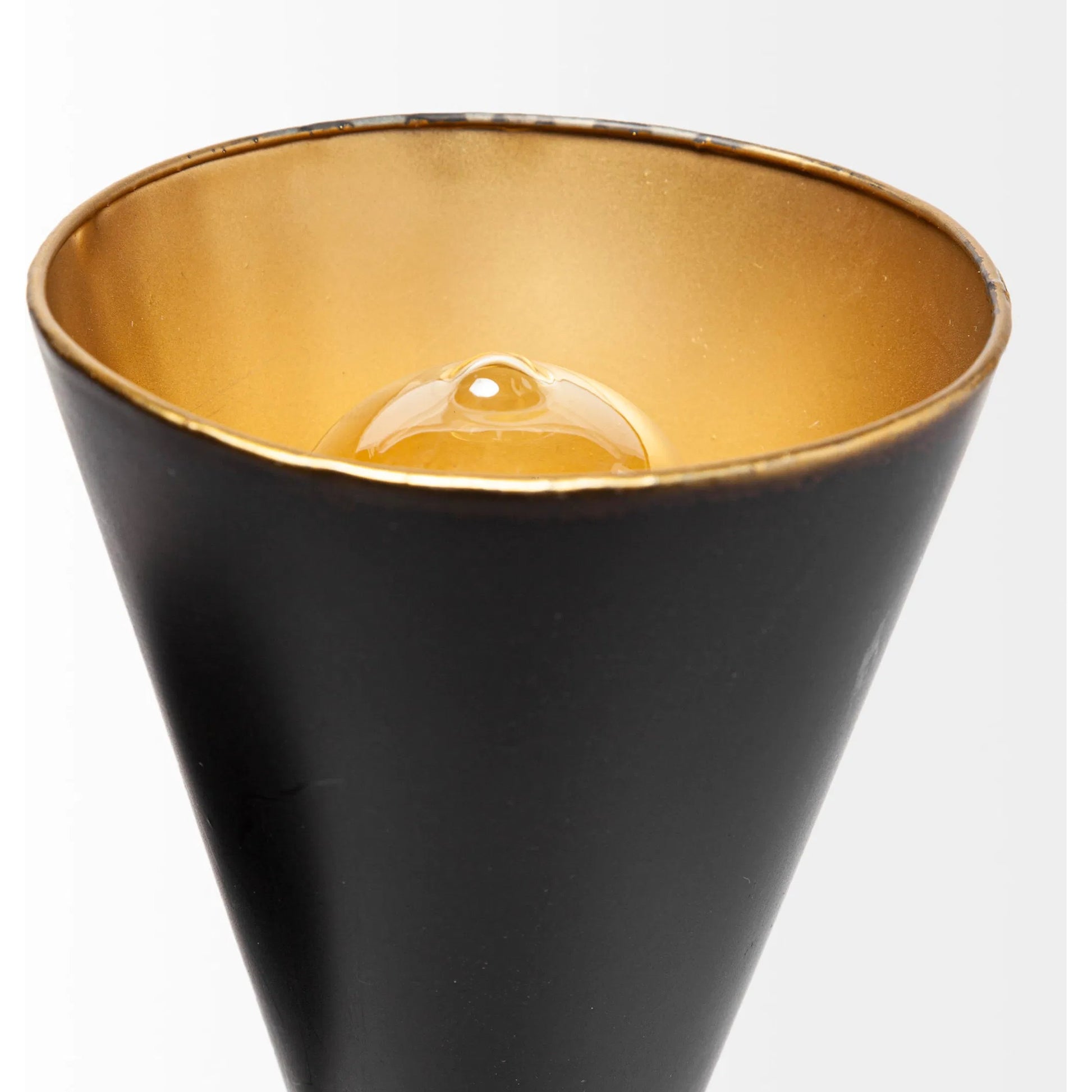 Eris Wall Sconce by Mercana in black, gold. Made from unique in a modern style.