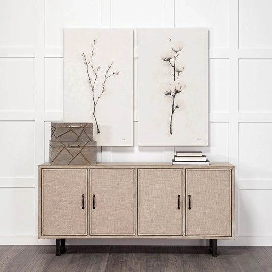 Niobe Wooden Nesting Boxes Set of Two by Mercana in natural. Made from unique in a eclectic & global style.