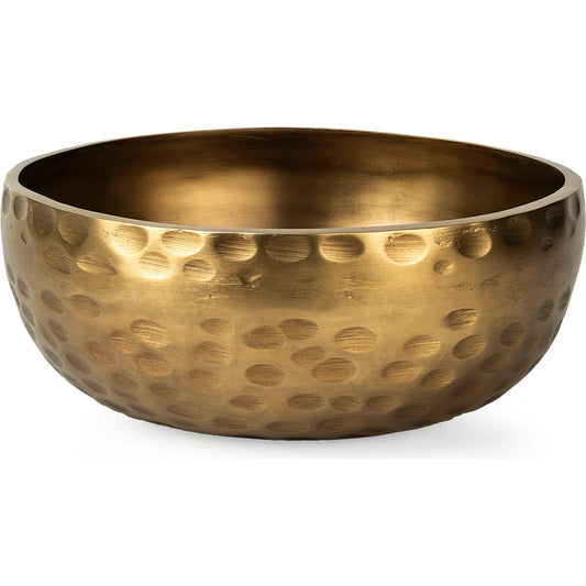 Karmel Hammered Aluminum Bowl by Mercana in gold. Made from aluminum in a unique style.