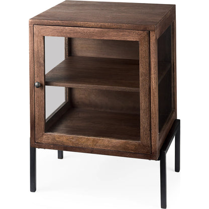 Arelius End Table by Mercana. Made from solid wood in a transitional style.
