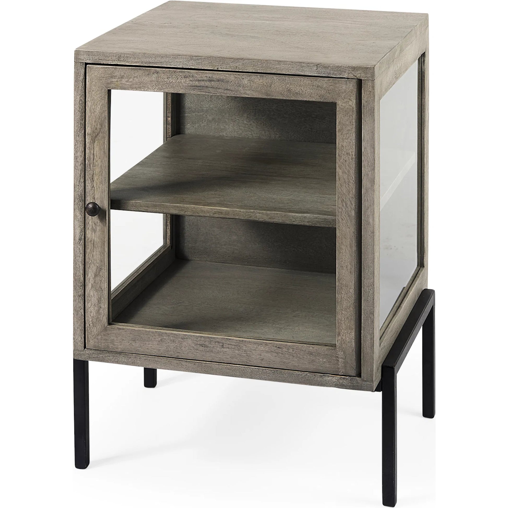 Arelius End Table by Mercana. Made from solid wood in a transitional style.