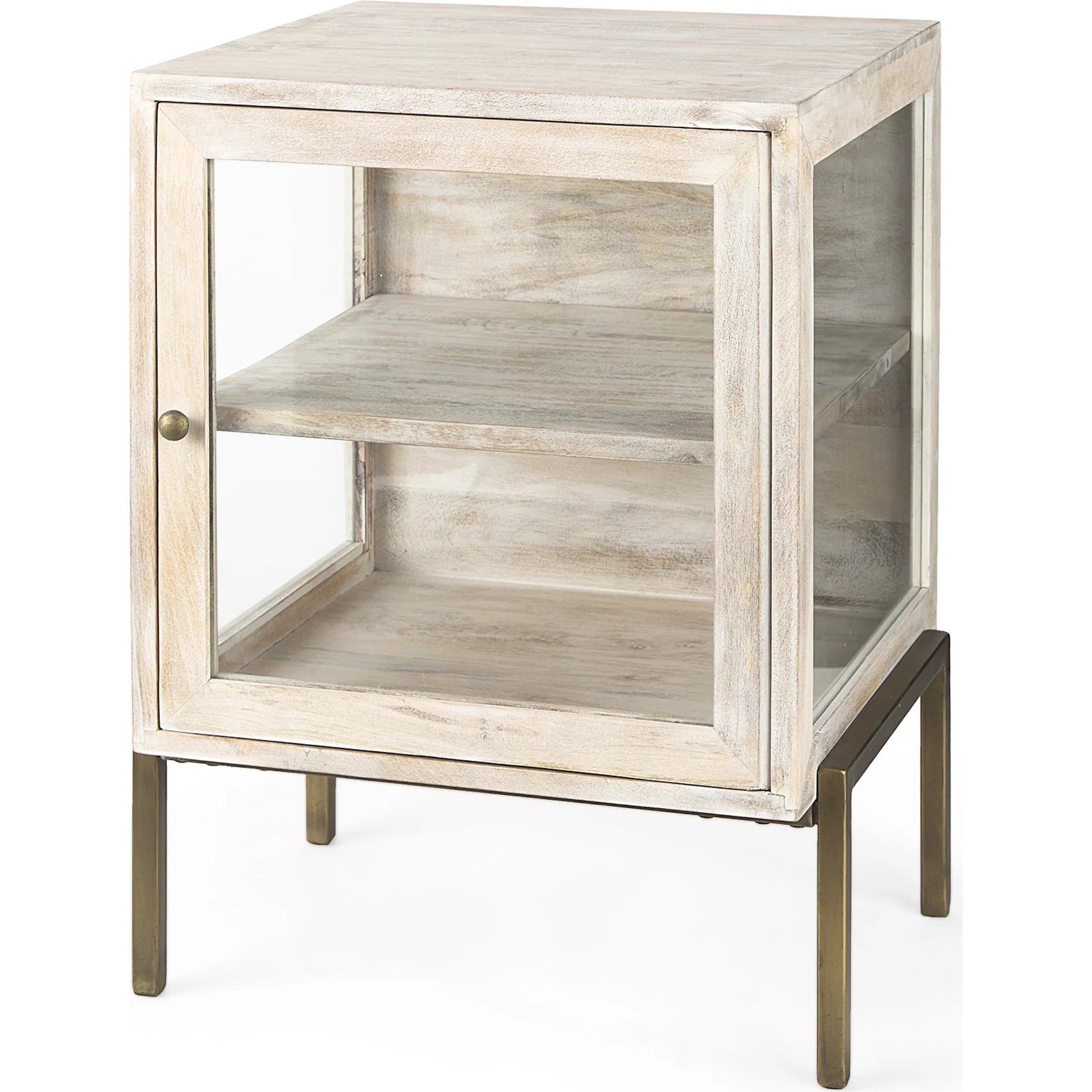 Arelius End Table by Mercana. Made from solid wood in a transitional style.