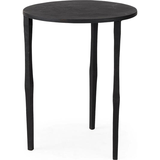 Timothy Accent Table by Mercana in black. Made from metal in a unique style.