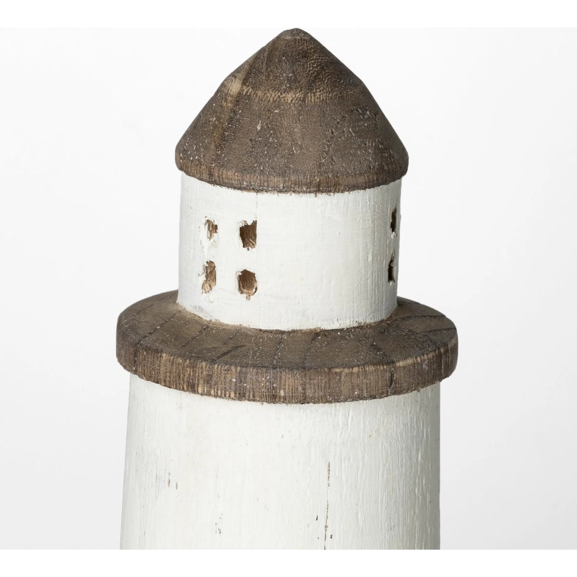 Abner Wooden Coastal Lighthouse by Mercana in natural. Made from unique in a coastal style.