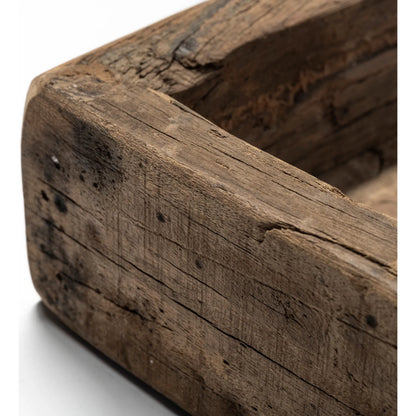 Carson Reclaimed Wood Tray by Mercana in natural. Made from unique in a rustic style.
