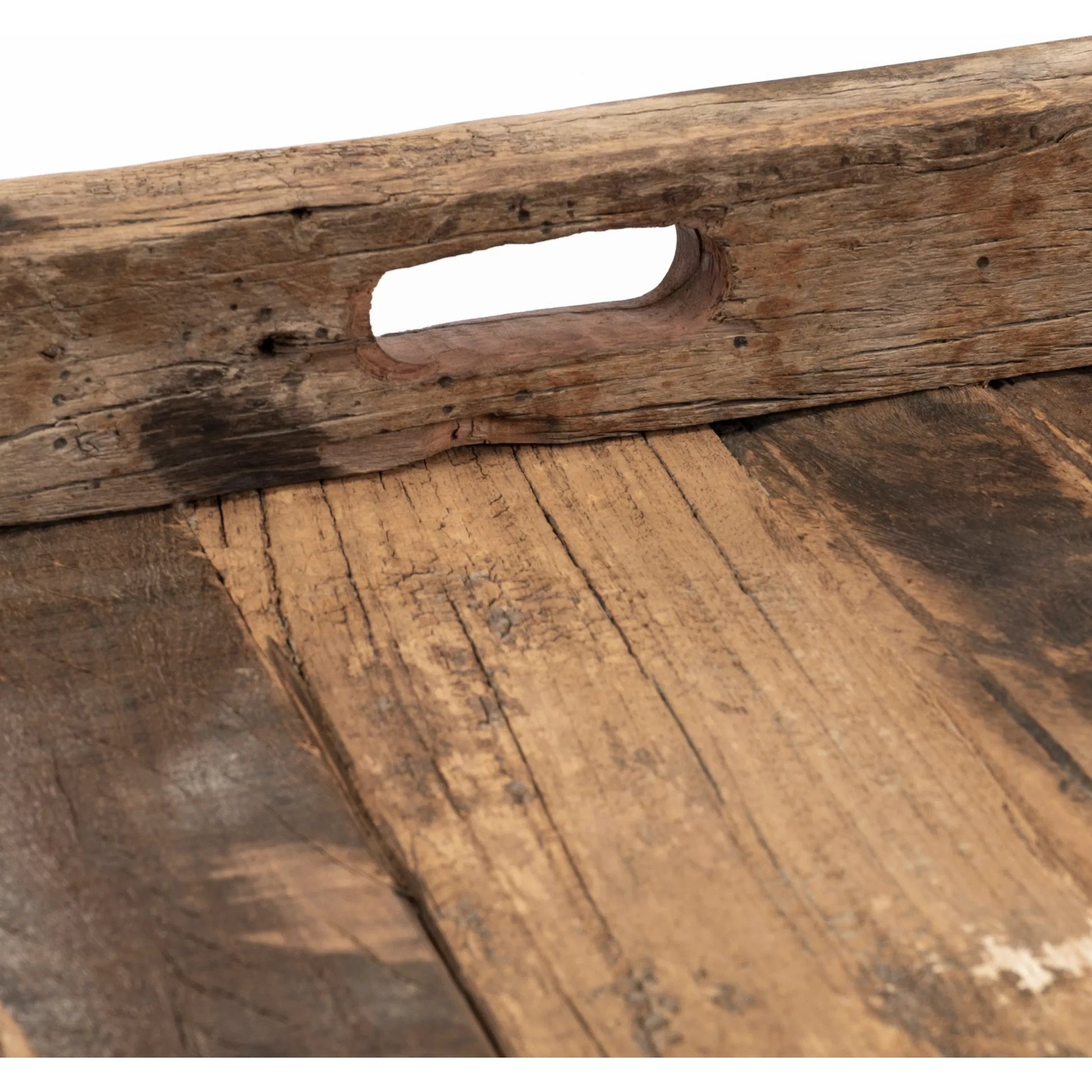 Carson Reclaimed Wood Tray by Mercana in natural. Made from unique in a rustic style.