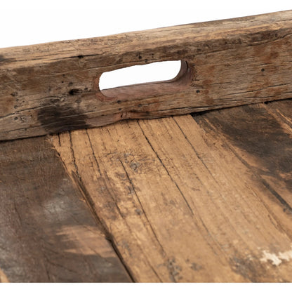 Carson Reclaimed Wood Tray by Mercana in natural. Made from unique in a rustic style.