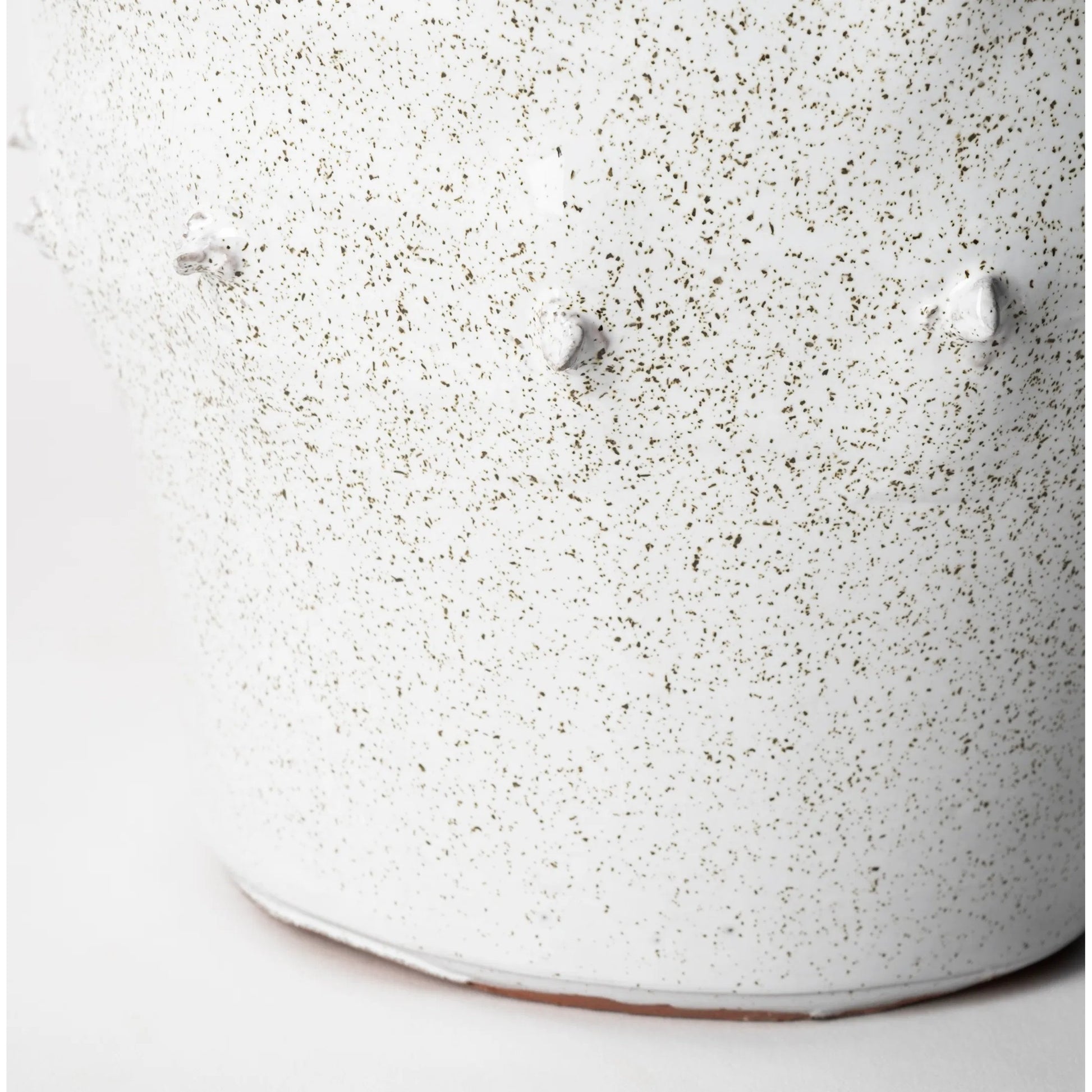 Julian Glossy Spoked Vase by Mercana in white. Made from unique in a eclectic & global style.