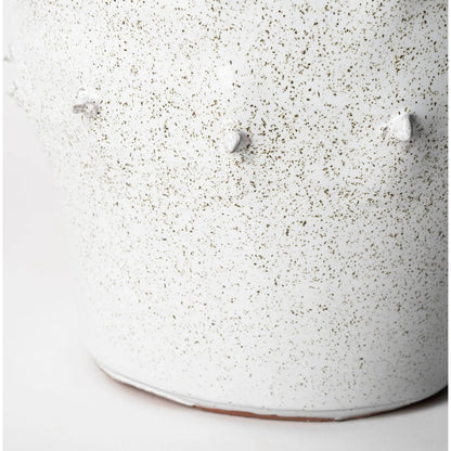 Julian Glossy Spoked Vase by Mercana in white. Made from unique in a eclectic & global style.