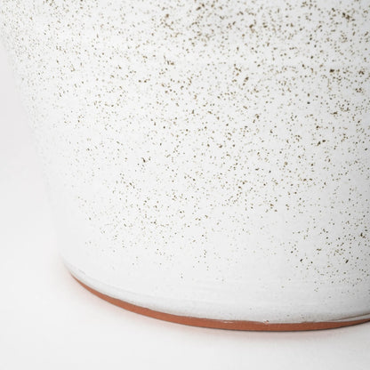 Julian Glossy Spoked Vase by Mercana in white. Made from unique in a eclectic & global style.