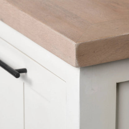 Fairview Hall Tree by Mercana in natural, white. Made from unique in a cottage & farmhouse style.