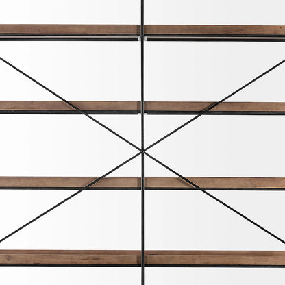 Trey Shelving Unit by Mercana in natural. Made from unique in a modern style.