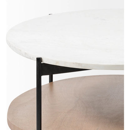 Larkin Round Coffee Table by Mercana. Made from unique in a transitional style.