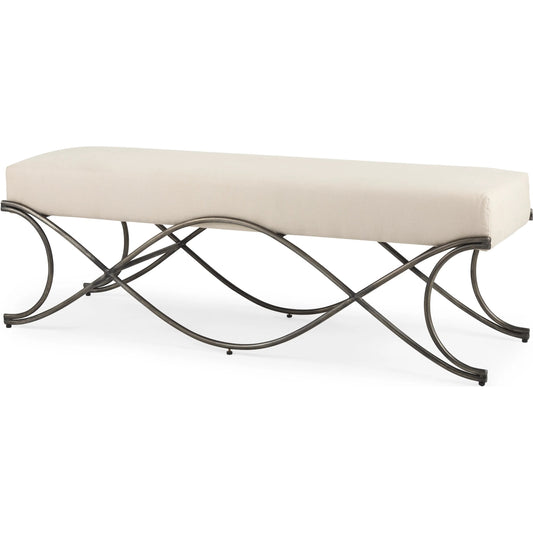 Ayla Bench by Mercana. Made from metal in a unique style.