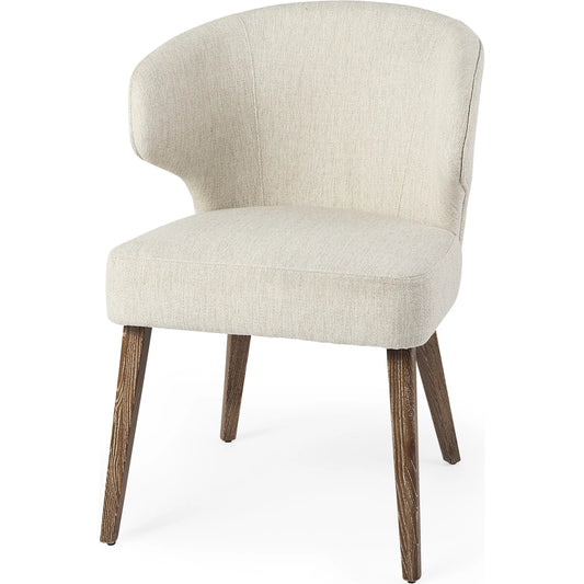 Niles Dining Chair by Mercana. Made from fabric, wood in a unique style.