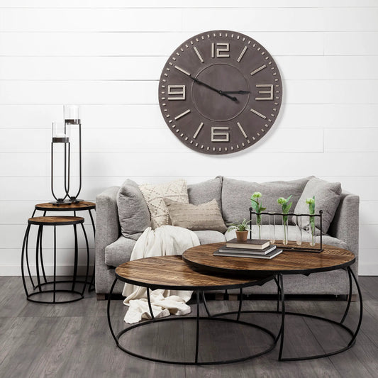 Clapp Coffee Table by Mercana in brown. Made from unique in a modern style.