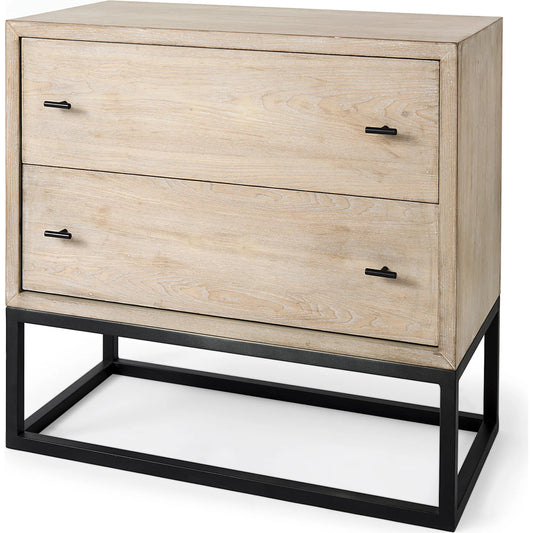 Ciara Accent Cabinet by Mercana in natural. Made from wood in a transitional style.