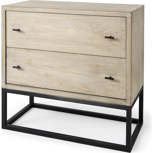 Ciara Accent Cabinet by Mercana in natural. Made from wood in a transitional style.