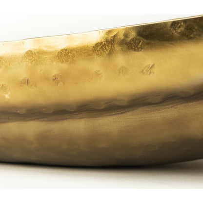 Karmen Hammered Oversized Bowls Set of Two by Mercana in gold. Made from unique in a modern style.