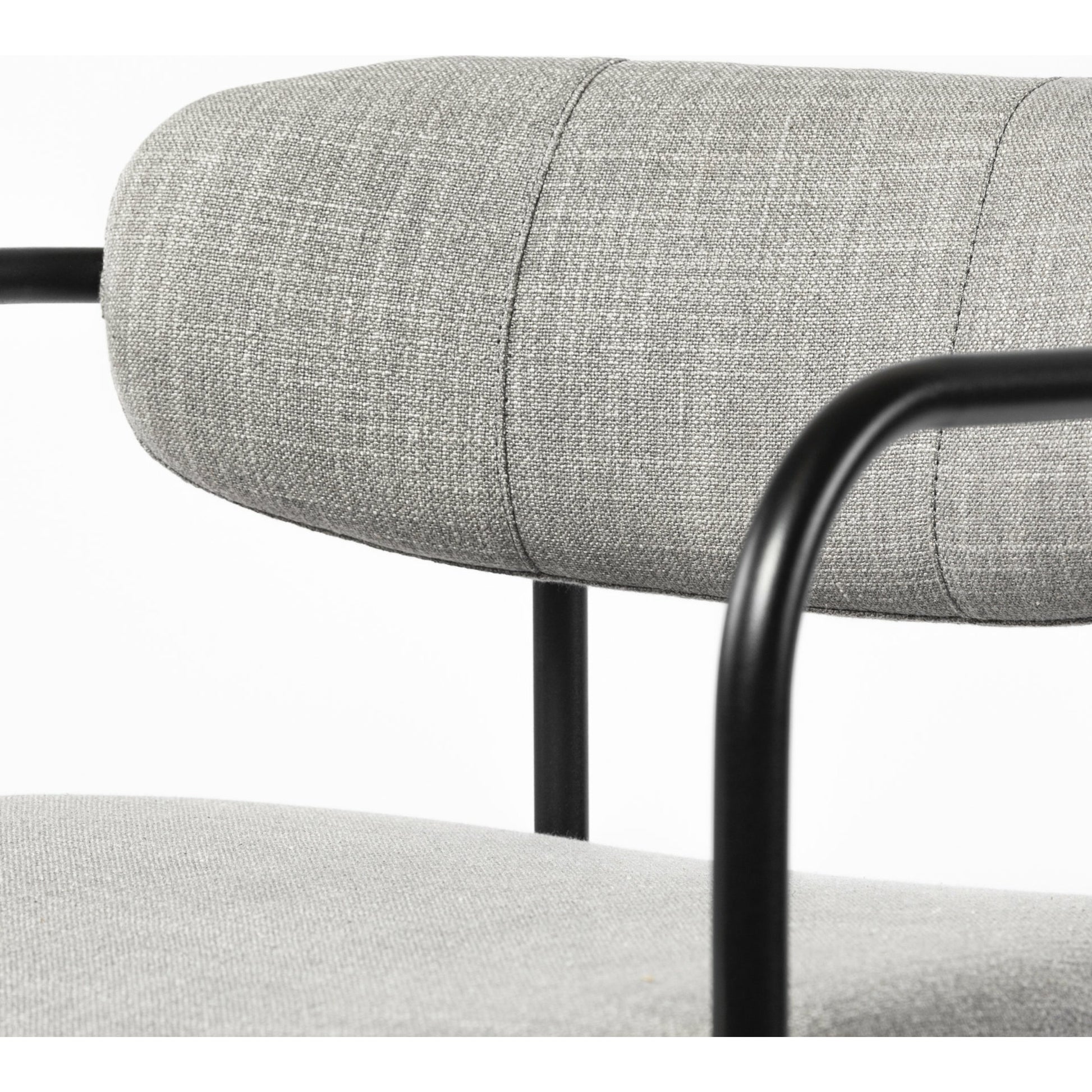 Parker Upholstered Dining Chair (Set of 2) by Mercana in gray, black. Made from fabric, metal in a unique style.