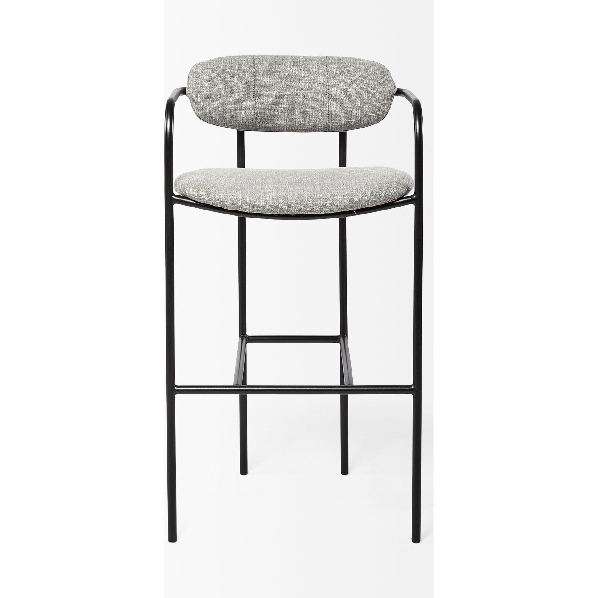 Parker Upholstered Seat Bar Stool by Mercana. Made from fabric in a modern style.