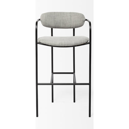 Parker Upholstered Seat Bar Stool by Mercana. Made from fabric in a modern style.