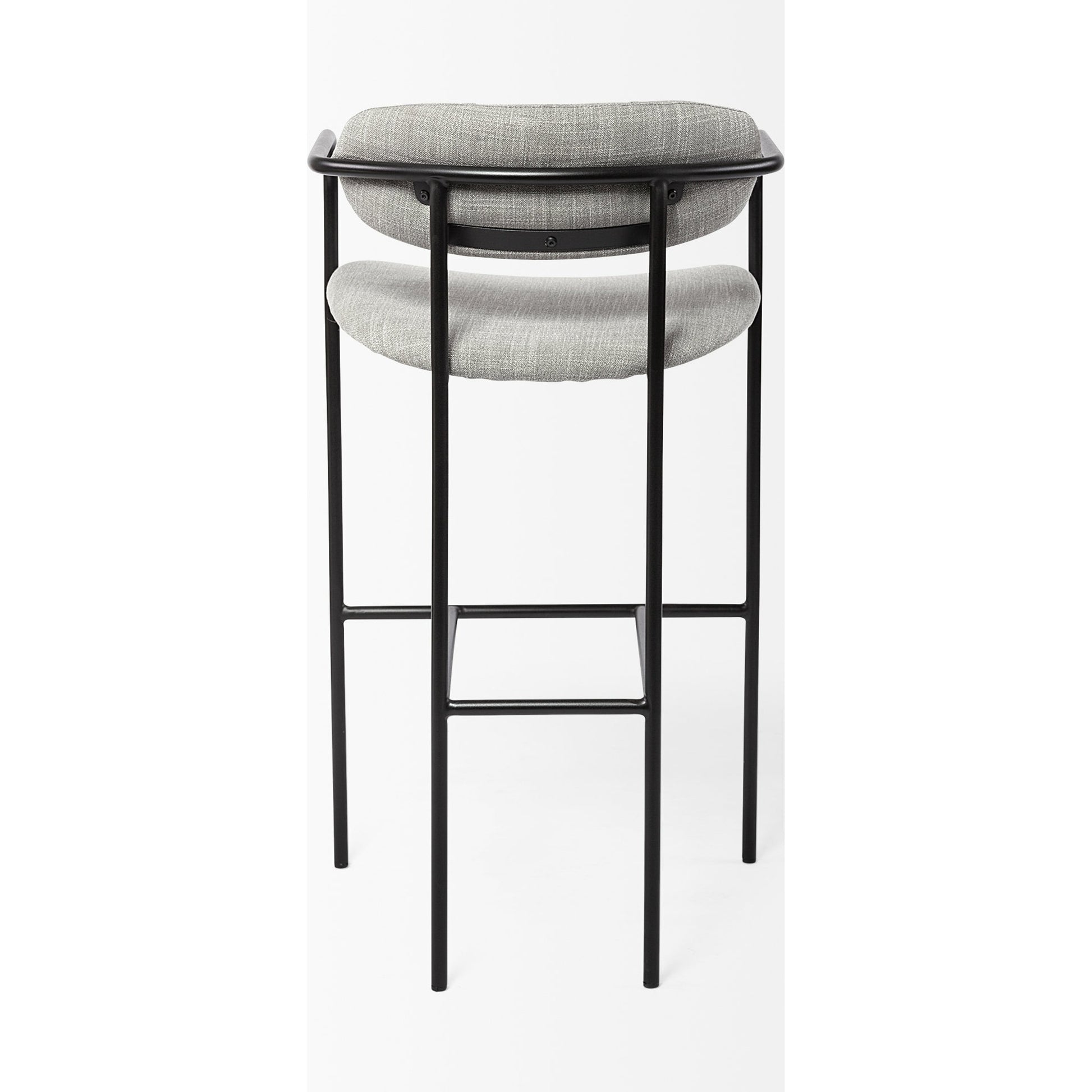 Parker Upholstered Seat Bar Stool by Mercana. Made from fabric in a modern style.