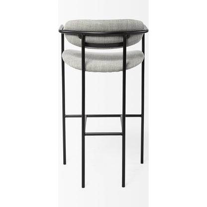 Parker Upholstered Seat Bar Stool by Mercana. Made from fabric in a modern style.