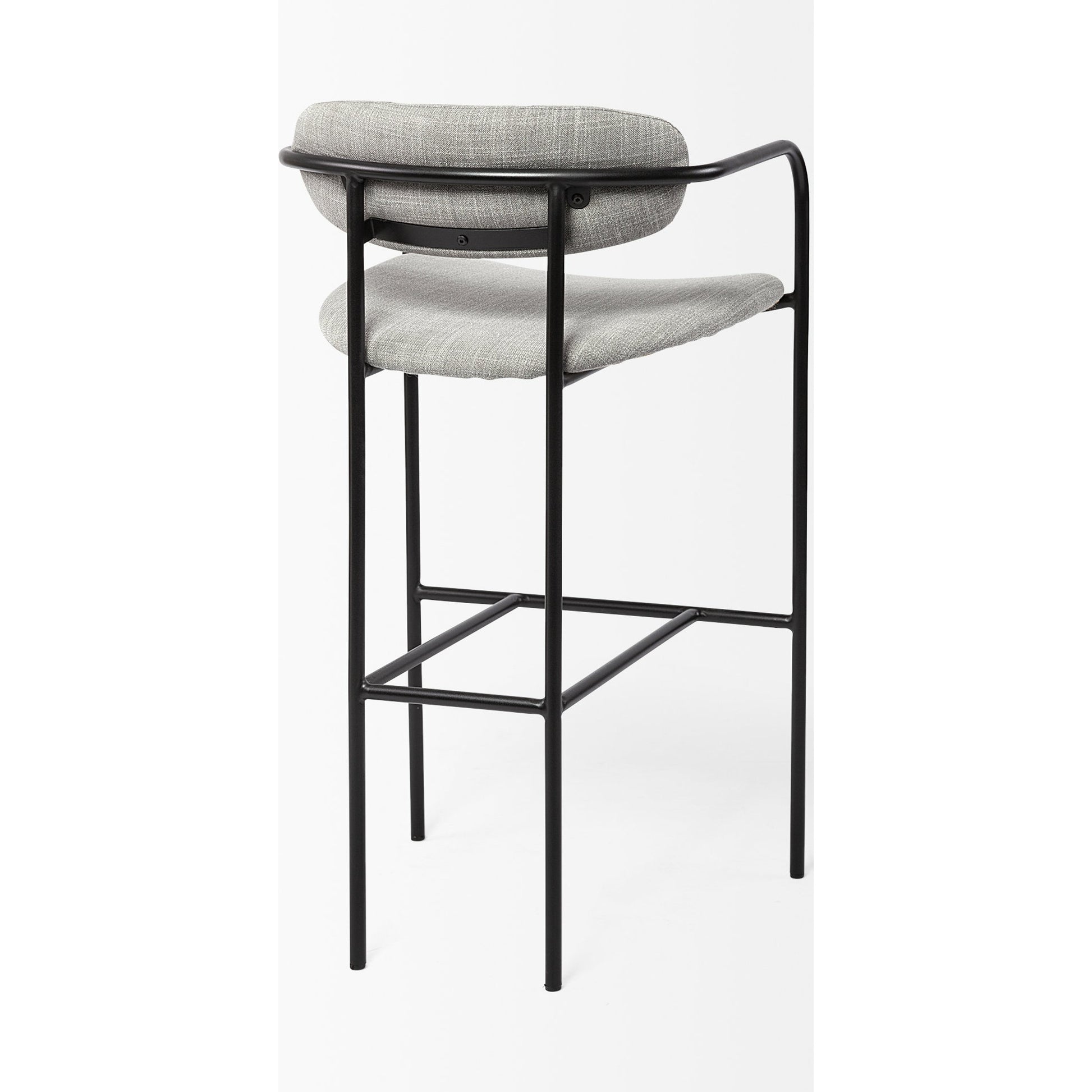 Parker Upholstered Seat Bar Stool by Mercana. Made from fabric in a modern style.