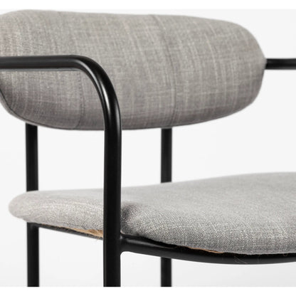 Parker Upholstered Seat Bar Stool by Mercana. Made from fabric in a modern style.