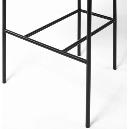 Parker Upholstered Seat Bar Stool by Mercana. Made from fabric in a modern style.