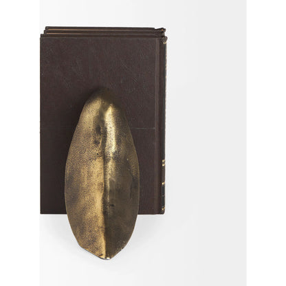 Dover Aluminum Dove Bookends Set of Two by Mercana in gold. Made from aluminum in a modern style.