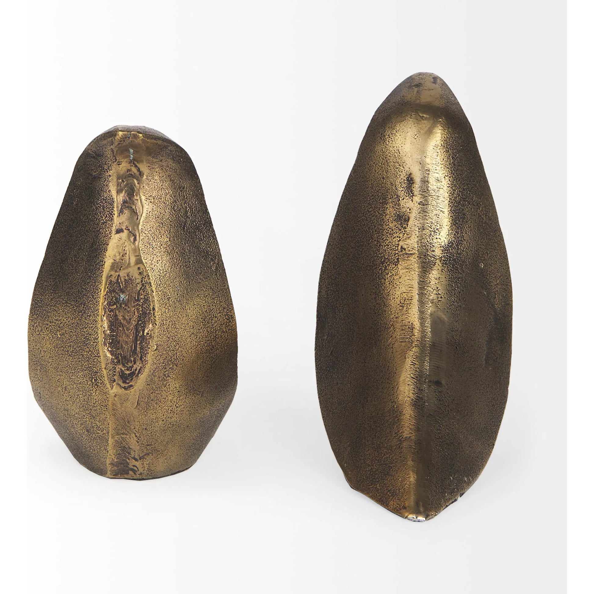 Dover Aluminum Dove Bookends Set of Two by Mercana in gold. Made from aluminum in a modern style.