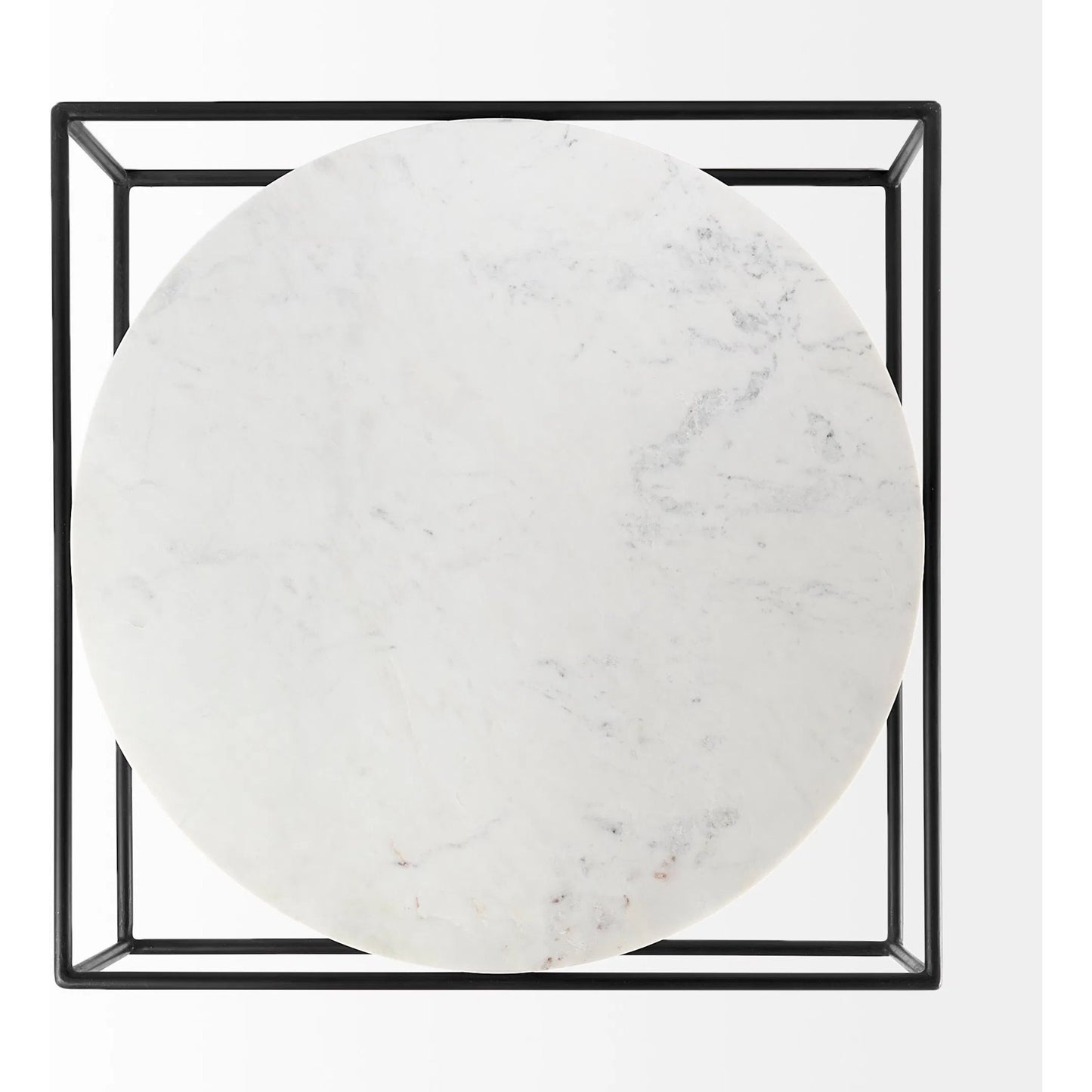 039 SI-1717927 | Additional Silo | Austen Coffee Table by Mercana in black, white. Made from metal, marble in a modern style.
