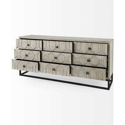 Genevieve Sideboard by Mercana. Made from metal, wood in a transitional style.